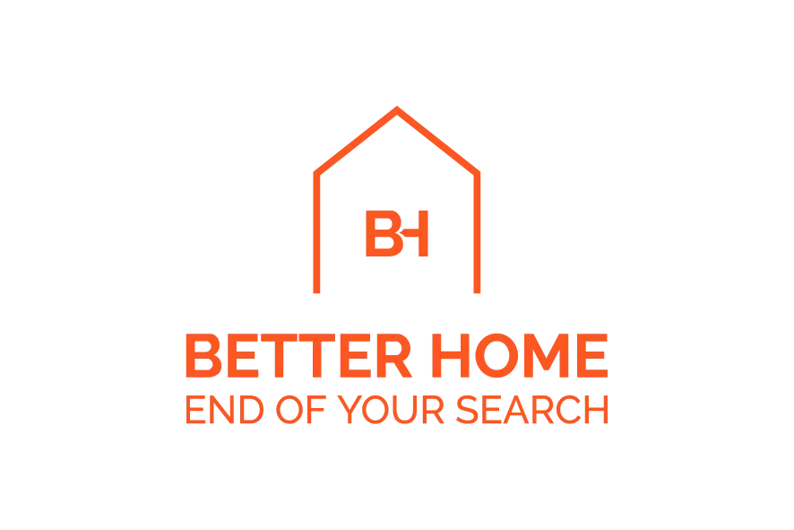 Better Home logo with house outline and orange typography