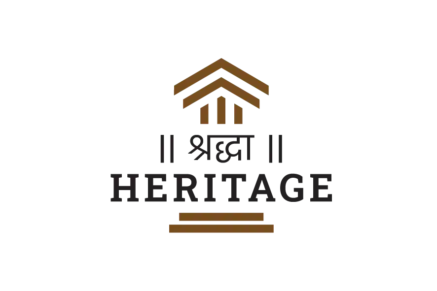 Jay Khodiyar Developers logo with temple-style roof icon and structural pillars.