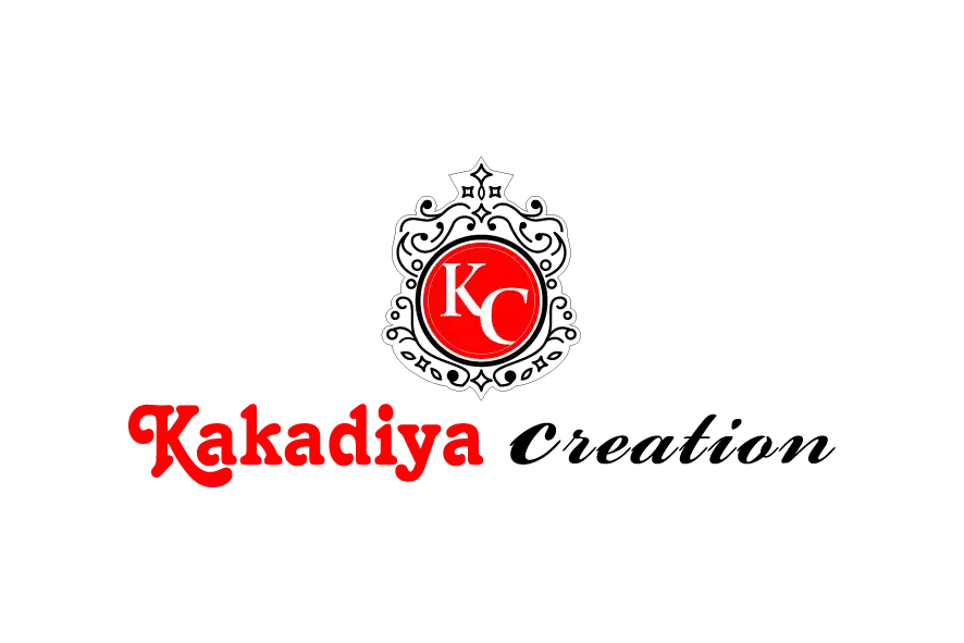 Kakadiya Collection logo with red KC monogram and black-red text.