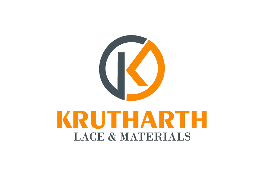 Krutharth logo with grey and orange emblem and orange text.
