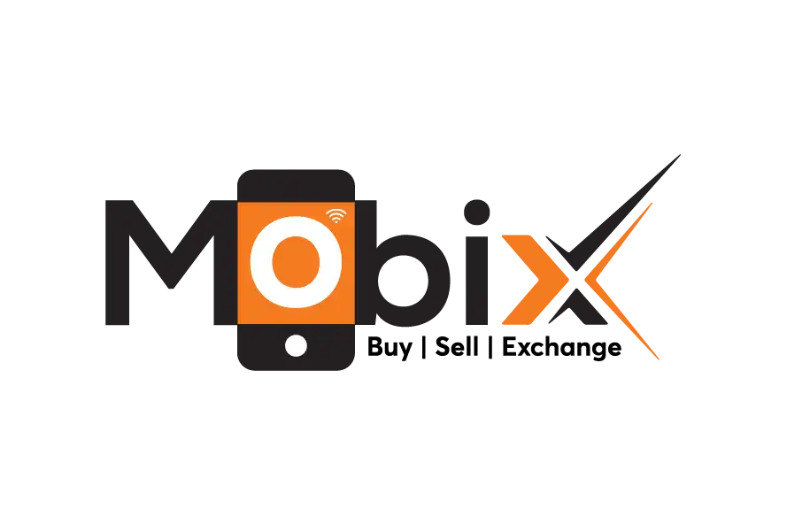 Mobix logo with smartphone icon and orange-black technology branding
