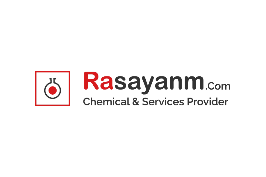 Rasayannm.com chemical and services provider logo with red and black icon