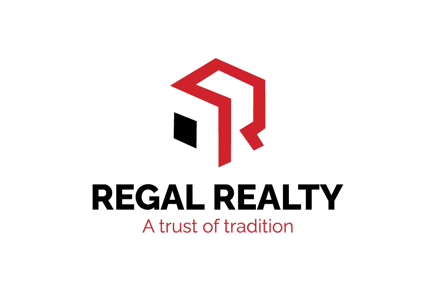Royal Realty logo with red house-inspired monogram and tagline A Trust Of Tradition