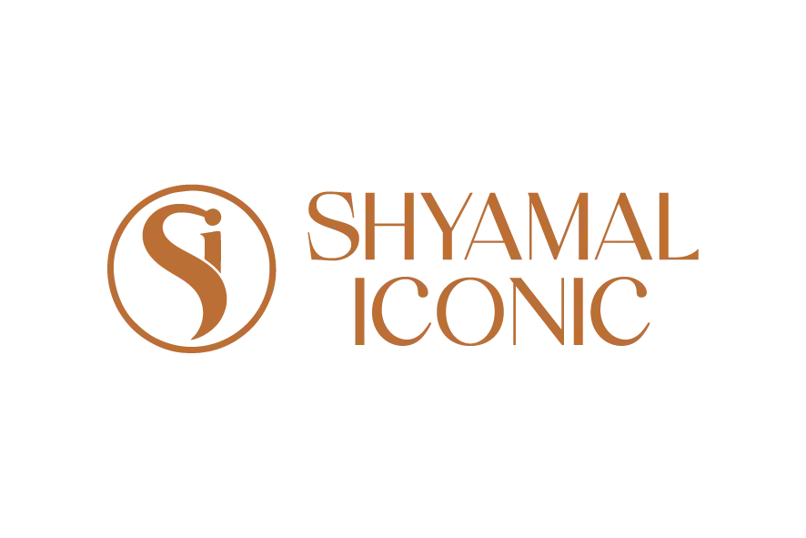 Shyamal Iconic logo with circular “S” monogram and elegant wordmark.