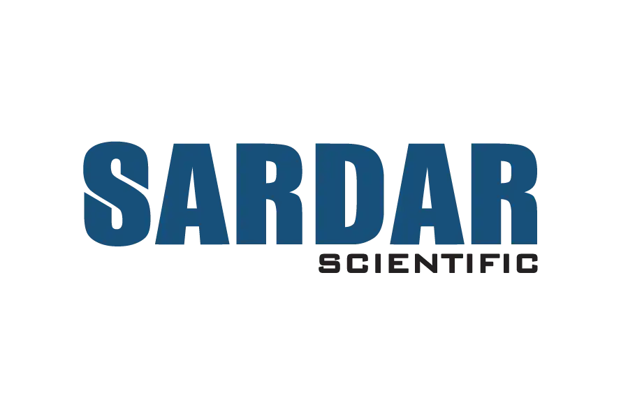Sardar Scientific logo in bold blue typography