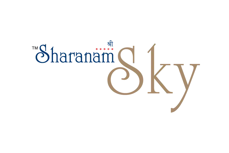 Sharanam Sky logo with stylized “Sky” typography representing modern real estate branding.