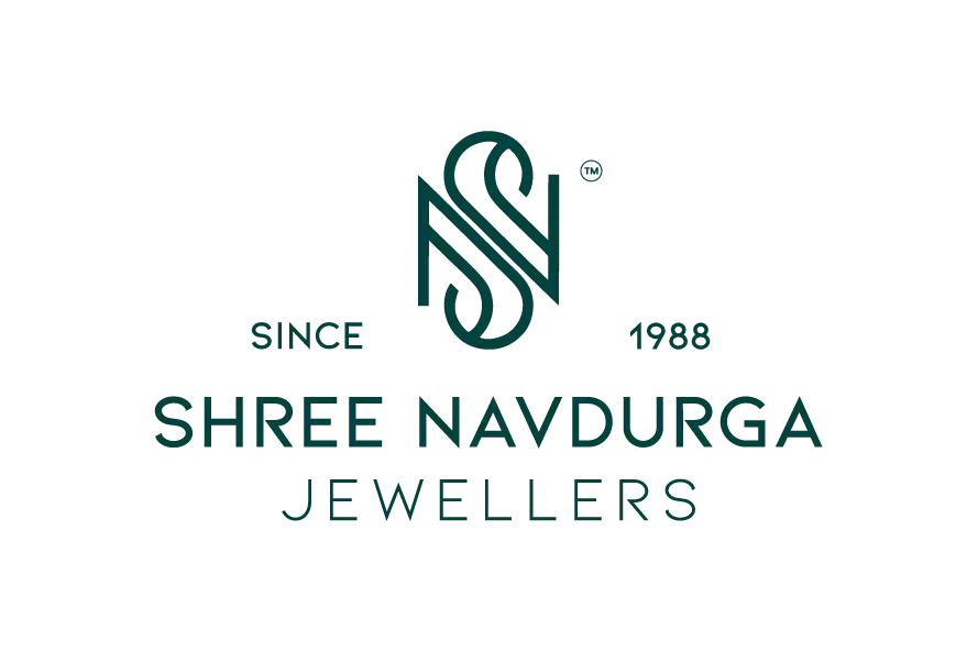 Shree Navdurga Jewellers logo with monogram symbol and elegant jewellery branding