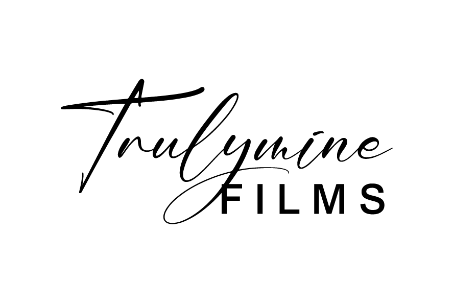 Trulymine Films logo with handwritten script style in black