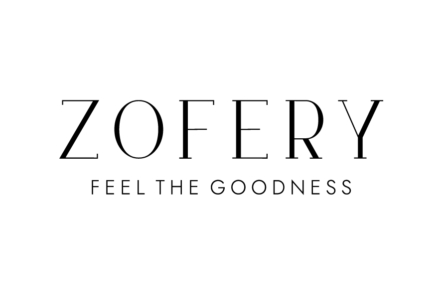 Zofery cosmetic brand logo with bold black typography