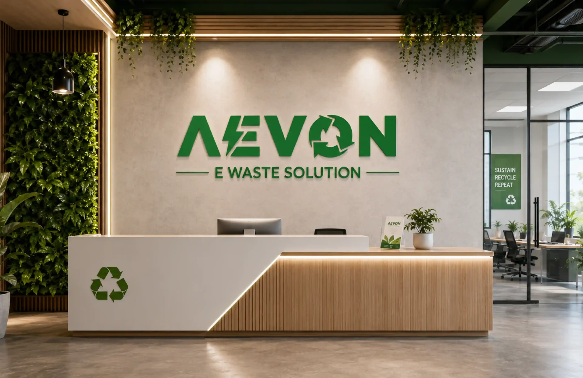 AEVON E-Waste Solution | Brand Logo Design